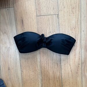 Black Strapless Bikini Top